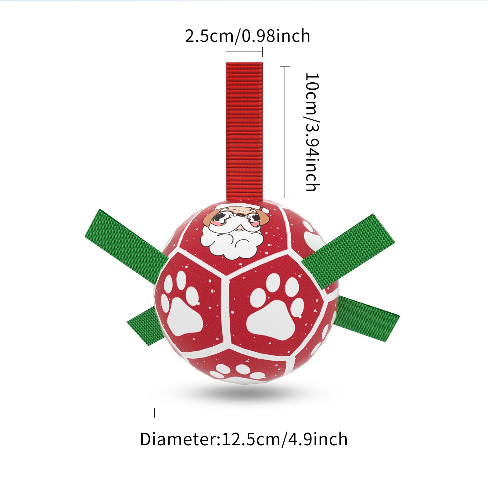 Interactive Dog Soccer Ball Inflated Training