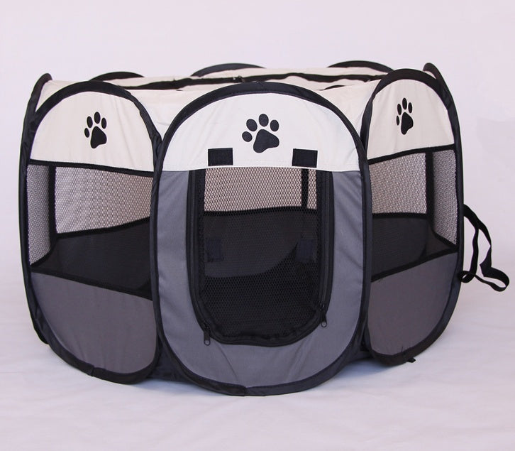 Folding Octagonal Cat And Dog Kennel