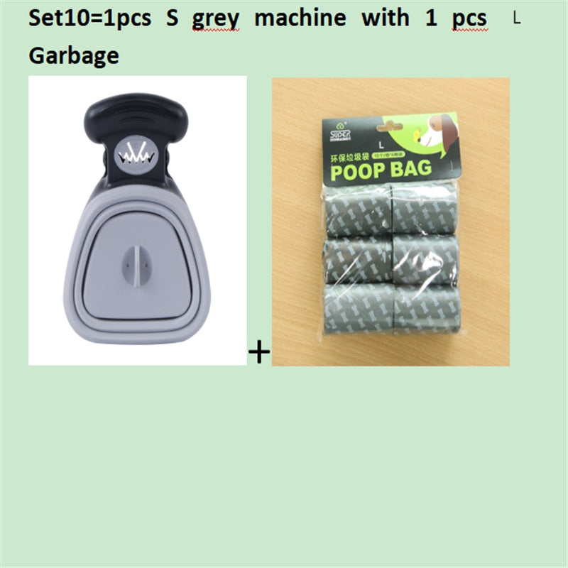 Foldable Pooper Scooper With 1 Roll Decomposable bags