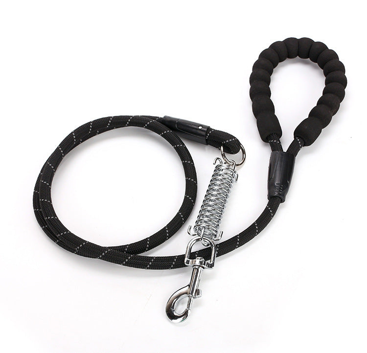 Dog Leash EVA Nylon Reflective Spring Anti- Wash Leash Strong Durable Round Rope Pet Outdoor Products