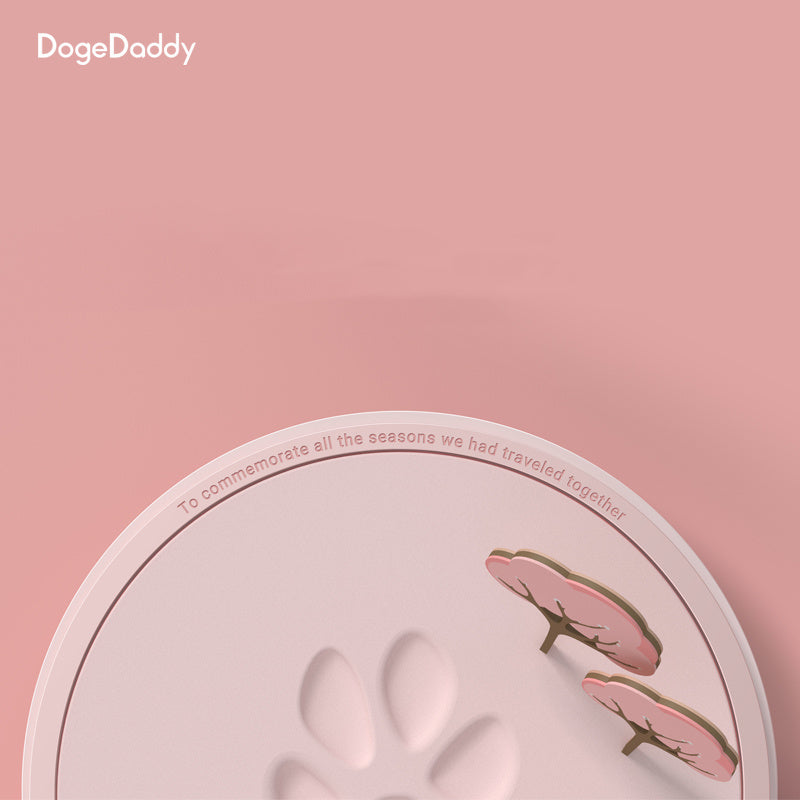 Pet Paw Print Memorial Pad