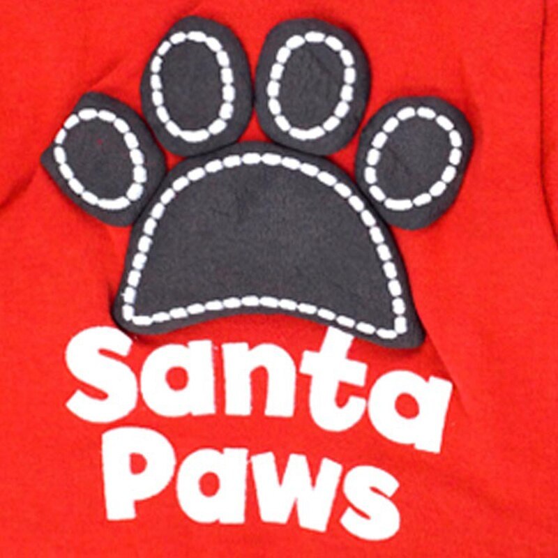 Christmas cotton wool hooded pet clothes