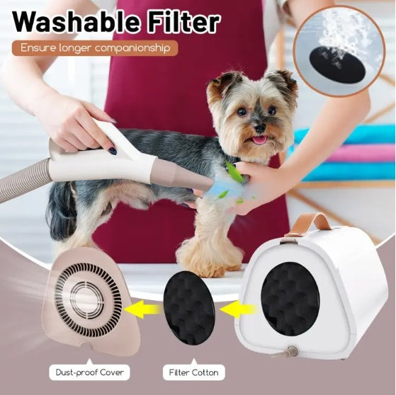 Dog Cat Hair Blower With Negative Ion Function And Adjustable Temperature