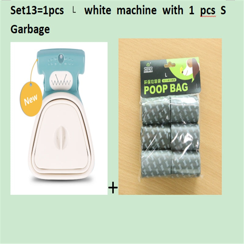 Foldable Pooper Scooper With 1 Roll Decomposable bags