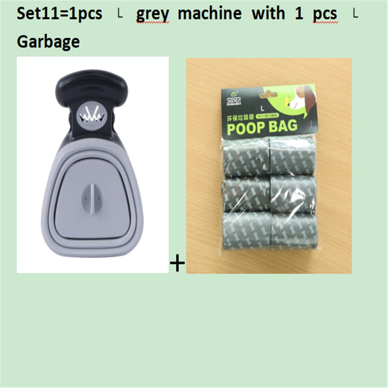 Foldable Pooper Scooper With 1 Roll Decomposable bags