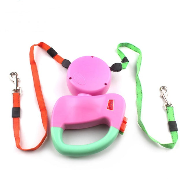 Retractable Dual  Dog  Leash