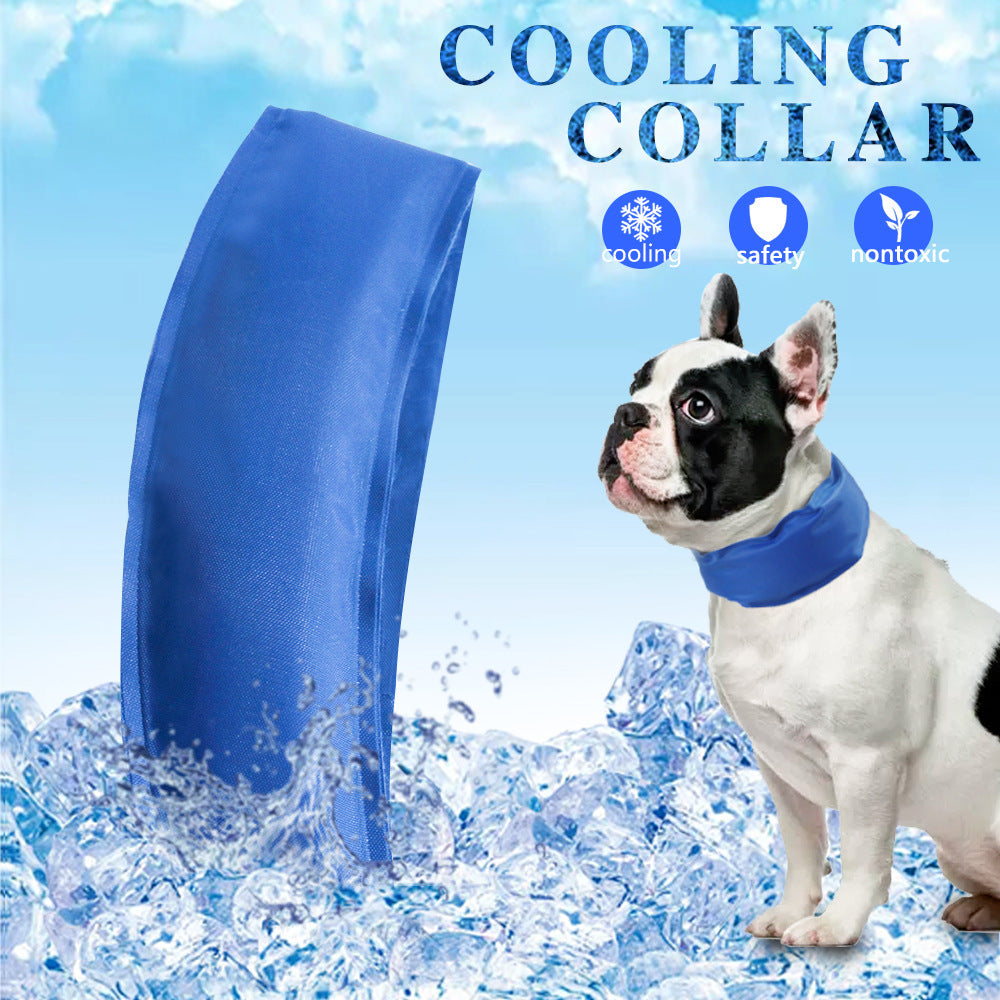 New Pet Cooling Bib Summer Cool Ice Pad Collar