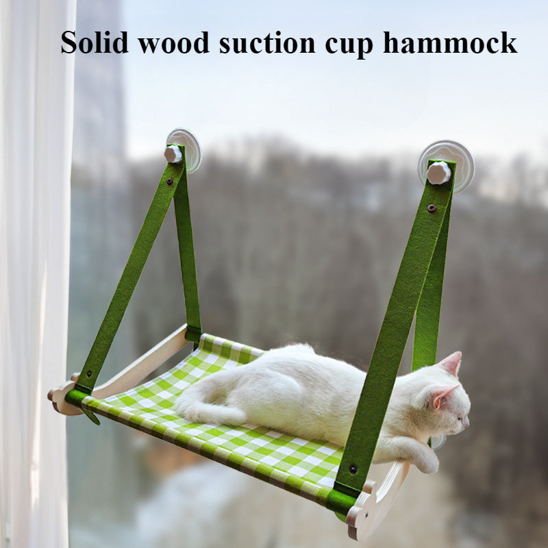 Durable Wooden Cats Hammock