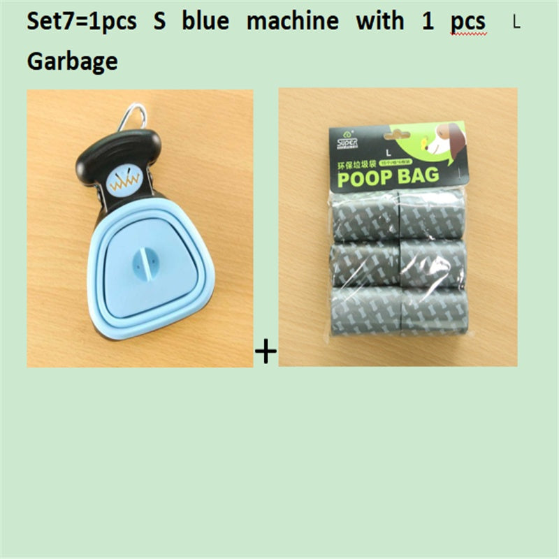 Foldable Pooper Scooper With 1 Roll Decomposable bags