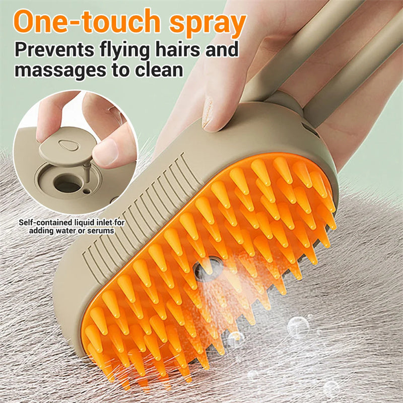 3 In 1 Electric Spray Cat Hair Brushes For Massage Pet Grooming