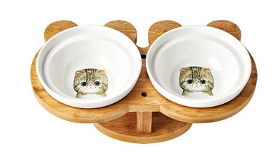 Ceramic Raised Cat Bowl