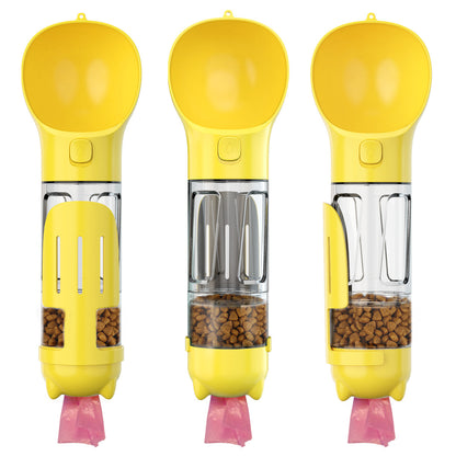 3 In 1 Poop Dispenser Puppy Pet Travel Drinking Bowls