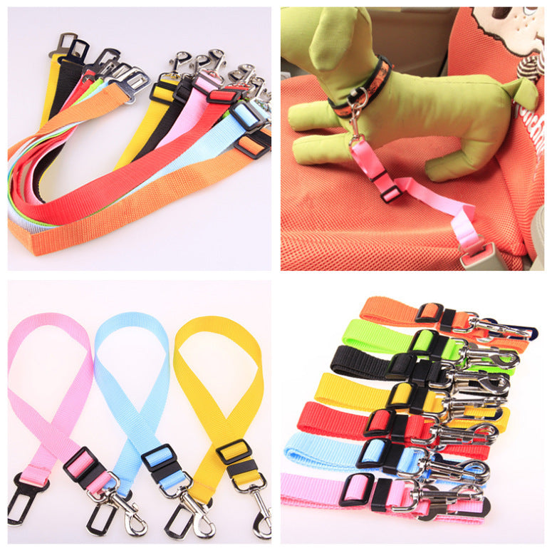 Fixed Strap Polyester Dog Seat Belt Restraint