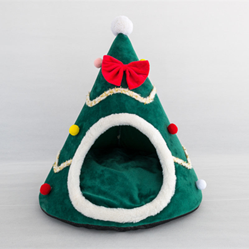 Christmas hat pet nest/Bed