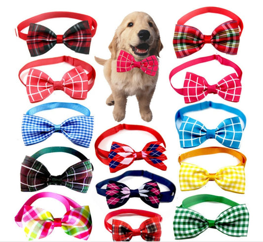 Plaid Tie Cat Dog