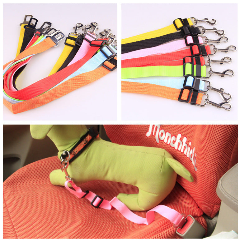 Fixed Strap Polyester Dog Seat Belt Restraint