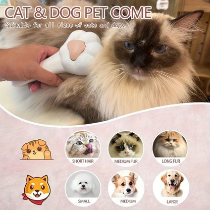 Pet Massage Hair Removal Comb, Paw Shaped Pet Grooming Brush,