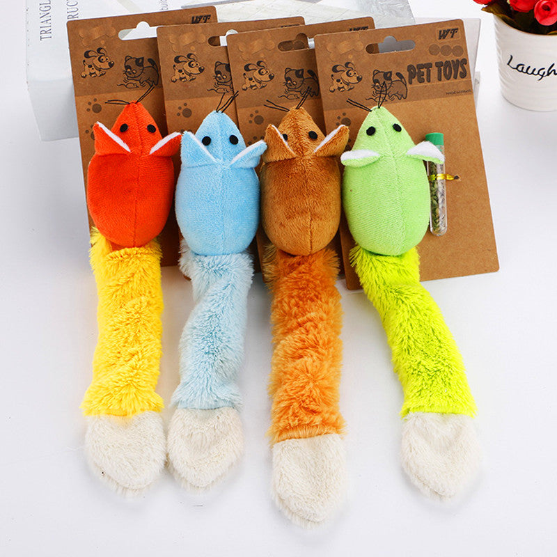 Long Tail Mouse Cat Teaster Toys