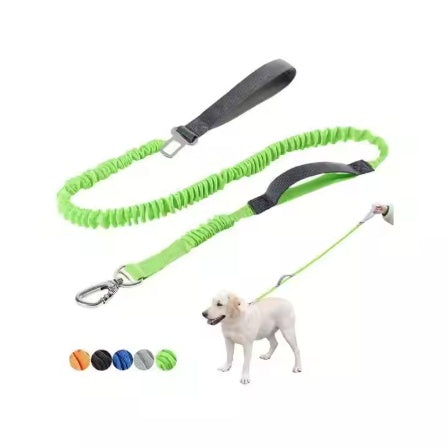 Pet Dog Explosion Proof Impact Leash, Heavy Duty Dog Leash With Padded Double Handle, 4-6 Feet Long