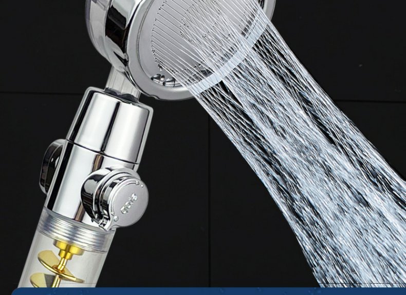 Supercharged Shower Head Twin-turbo