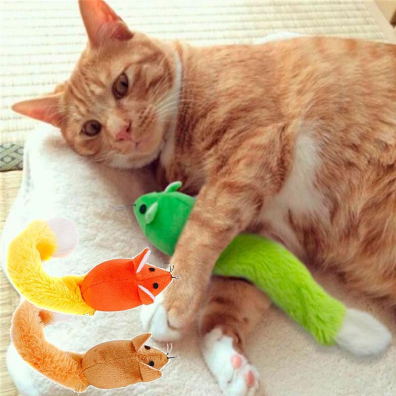 Long Tail Mouse Cat Teaster Toys