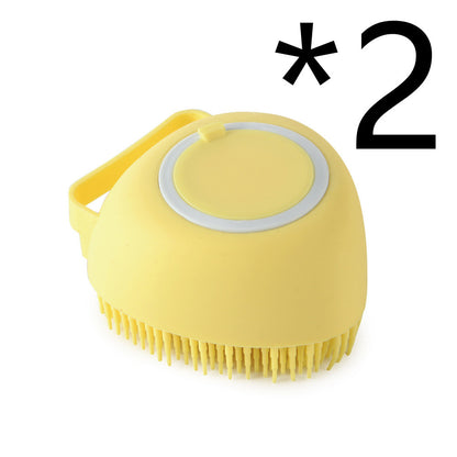 Silicone Dog Bath Massage Shampoo Cleaning Brush