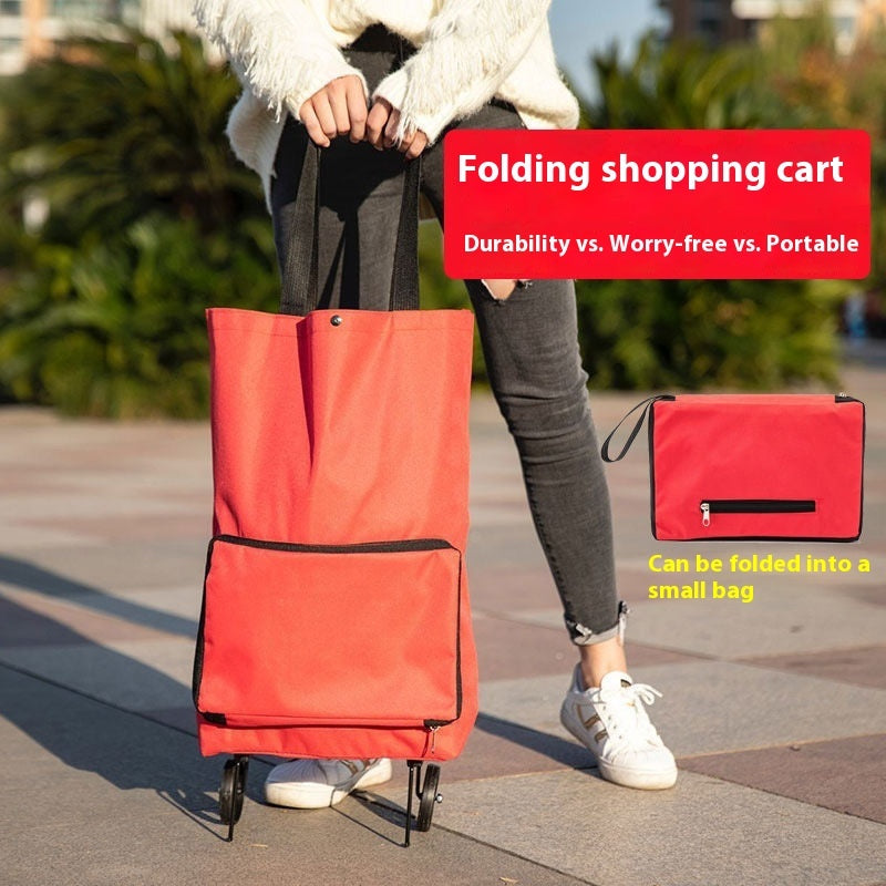 Hand-pulled Shopping Cart Folding  Handbag