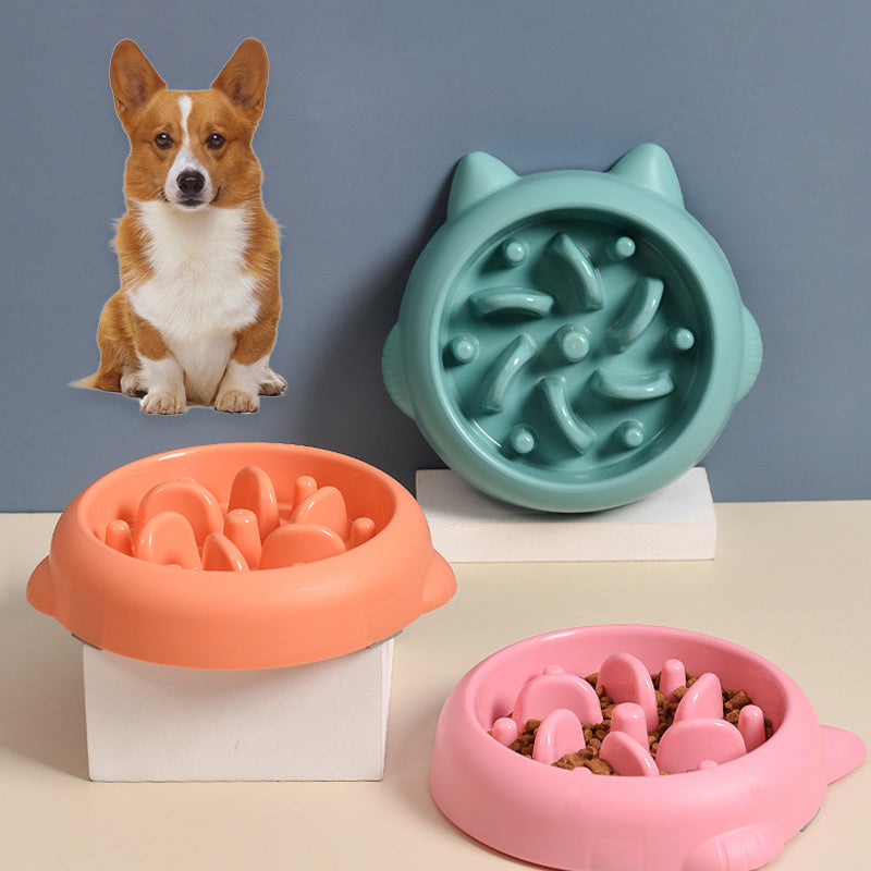 Dog Cat Slow Feeder Bowls