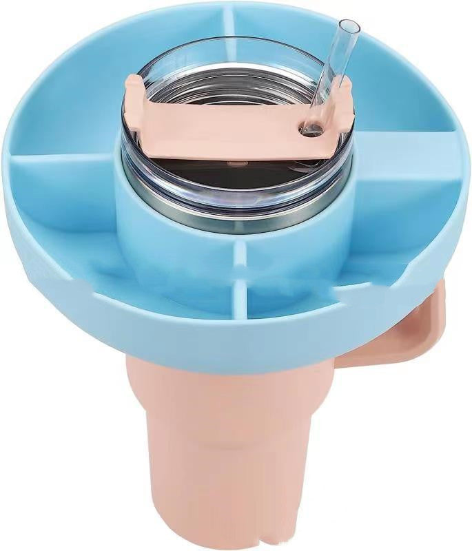 Reusable Snack Container 4 Compartment Snack Platters for 40 oz Cup