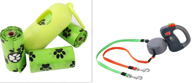 Retractable Dual  Dog  Leash