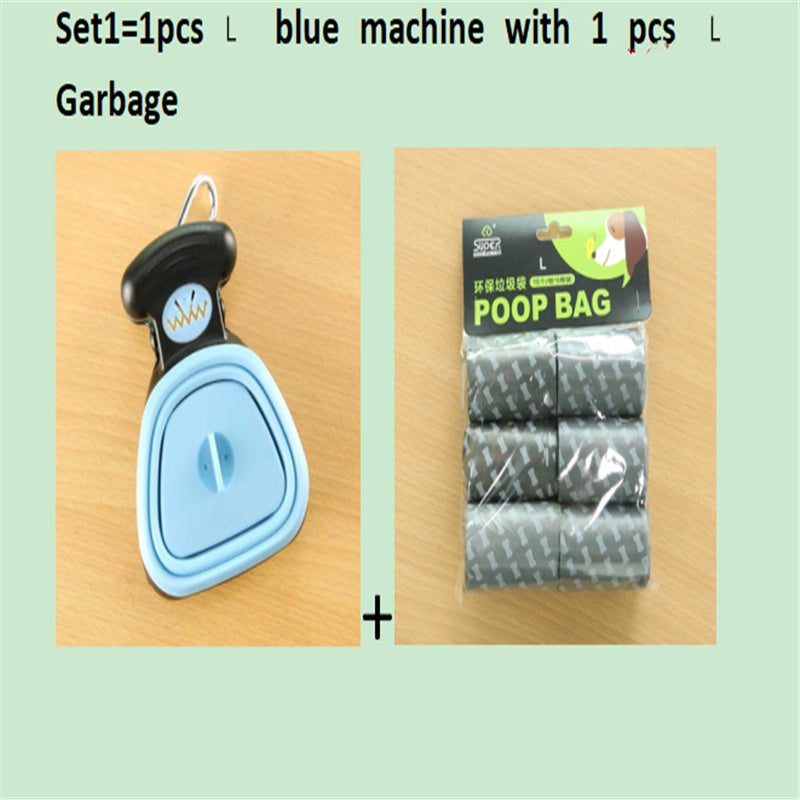 Foldable Pooper Scooper With 1 Roll Decomposable bags