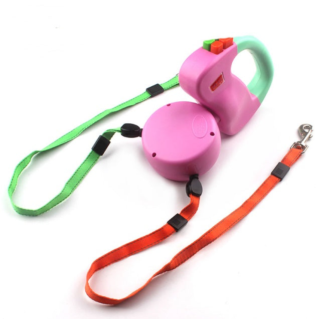 Retractable Dual  Dog  Leash