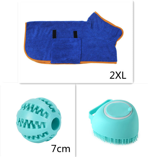 Silicone Dog Bath Massage Shampoo Cleaning Brush