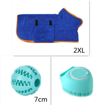 Silicone Dog Bath Massage Shampoo Cleaning Brush