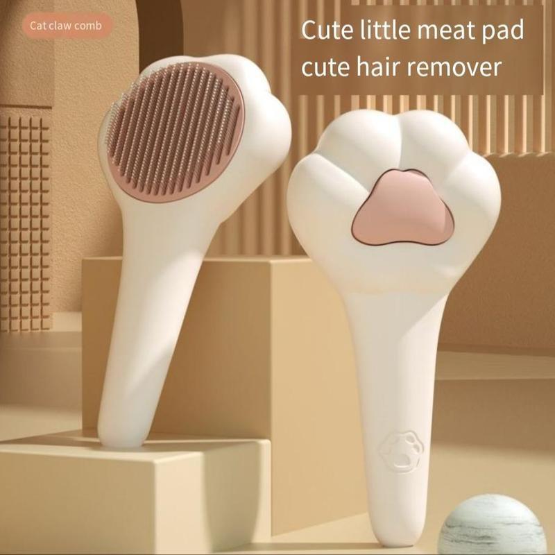 Pet Massage Hair Removal Comb, Paw Shaped Pet Grooming Brush,