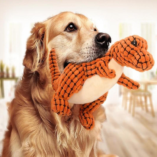 Dinosaur Pet Toys / Plush Stuffing Squeakers