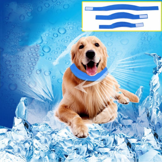 New Pet Cooling Bib Summer Cool Ice Pad Collar