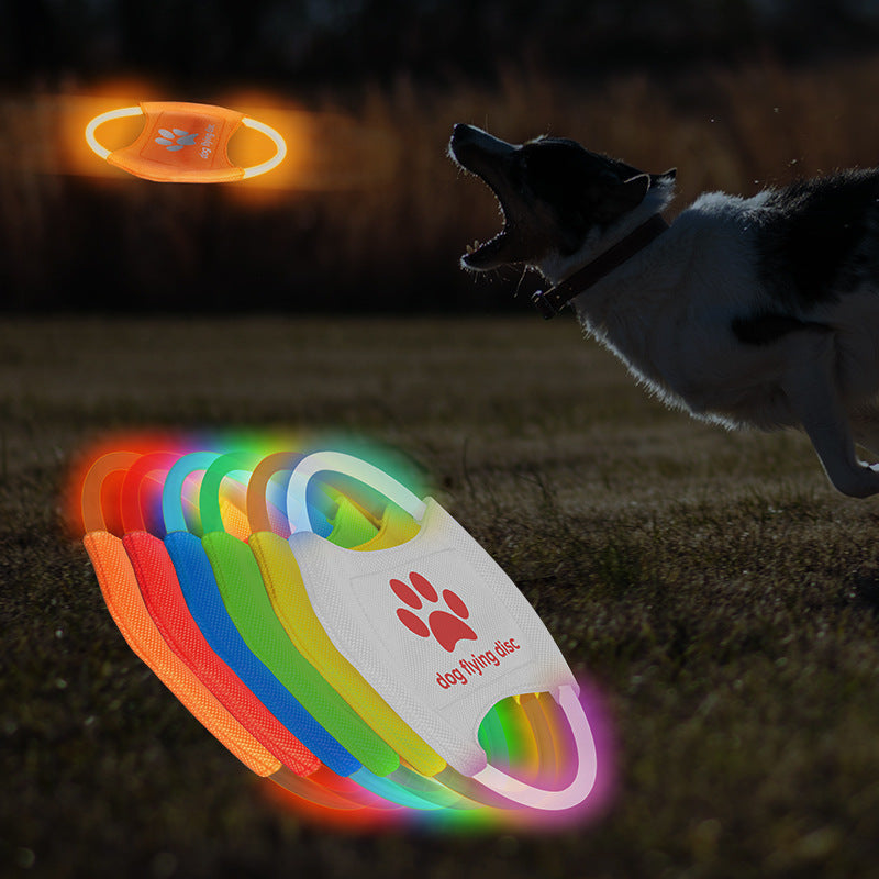 Flying Discs Dog Toy. LED