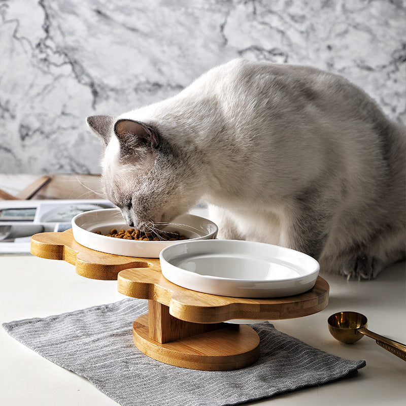 Ceramic Raised Cat Bowl