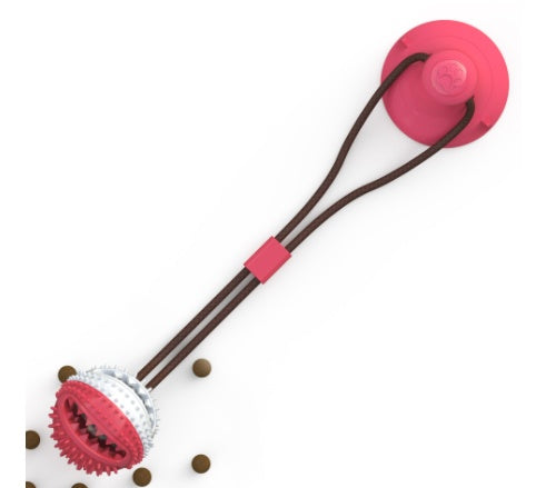 Silicon Suction Cup Tug Interactive Dog Ball