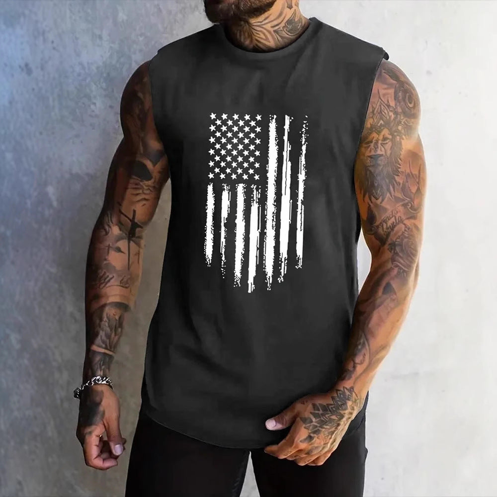 Men's Fashion Sports Style Sleeveless Tee