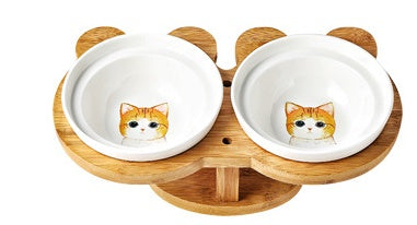 Ceramic Raised Cat Bowl
