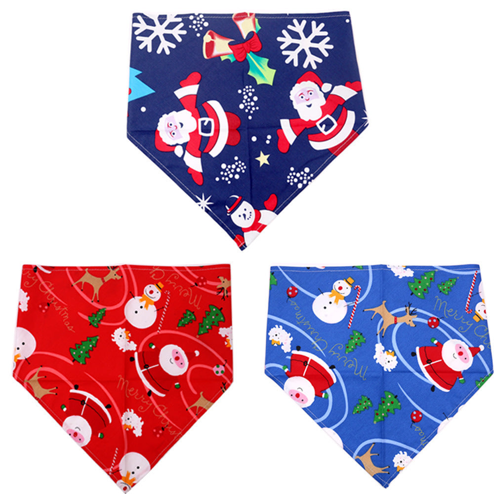 Pet Christmas Triangular Bandanna