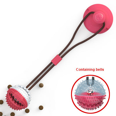 Silicon Suction Cup Tug Interactive Dog Ball