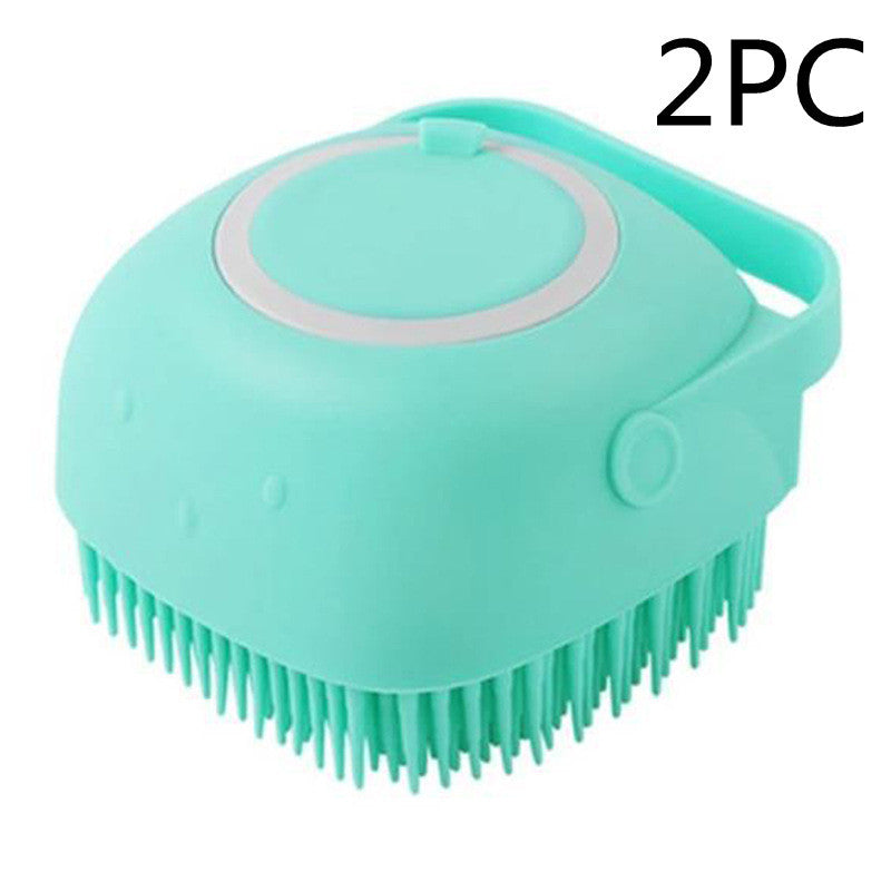 Silicone Dog Bath Massage Shampoo Cleaning Brush