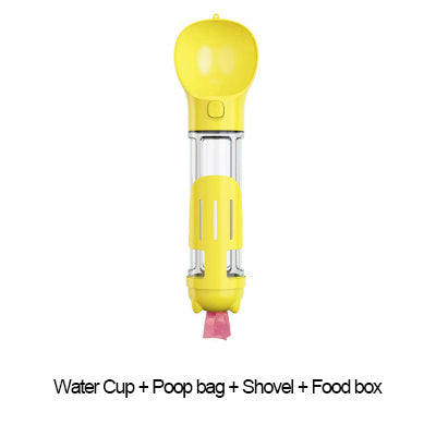3 In 1 Poop Dispenser Puppy Pet Travel Drinking Bowls