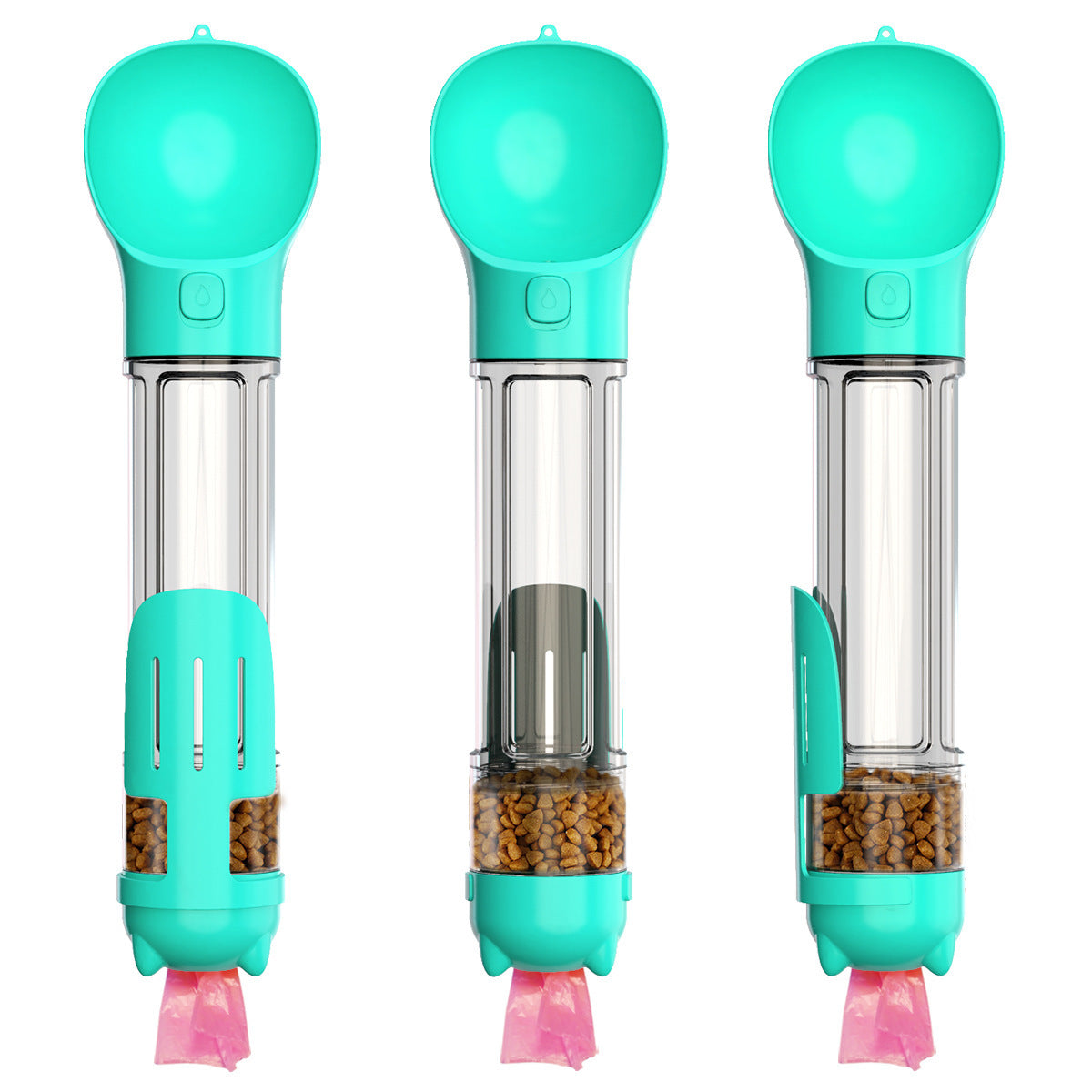 3 In 1 Poop Dispenser Puppy Pet Travel Drinking Bowls
