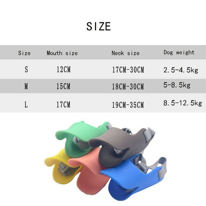 Dog Muzzle Silicone Mask Duck Muzzle