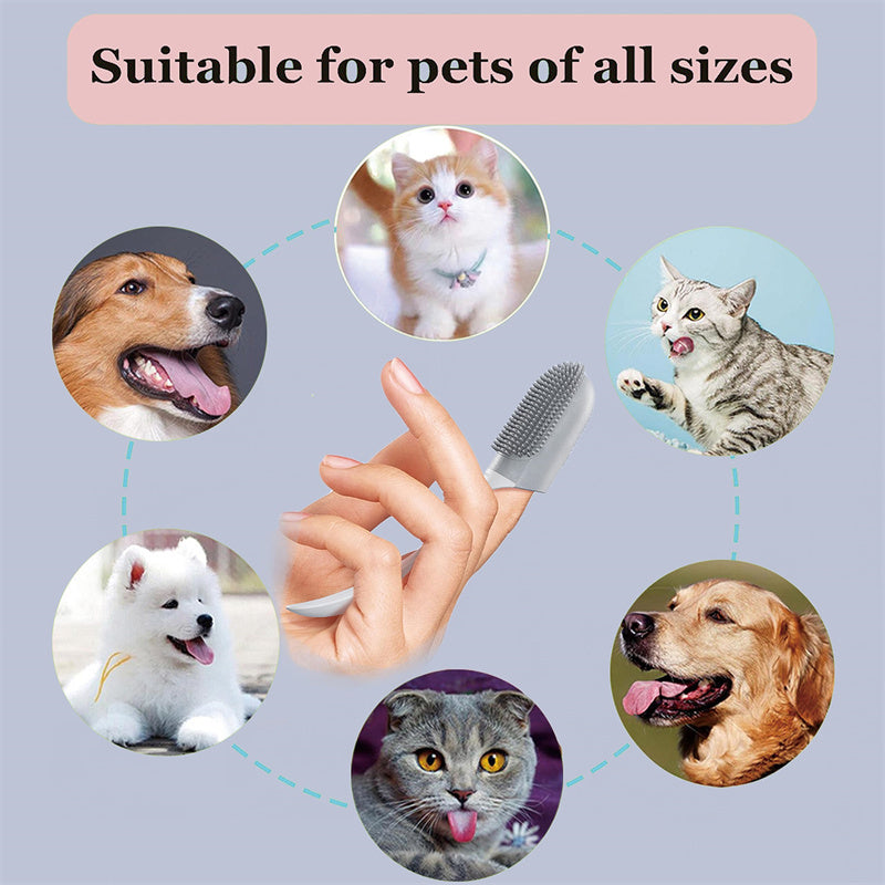 Dog Tooth Cleaning Brush Care Finger Wrap