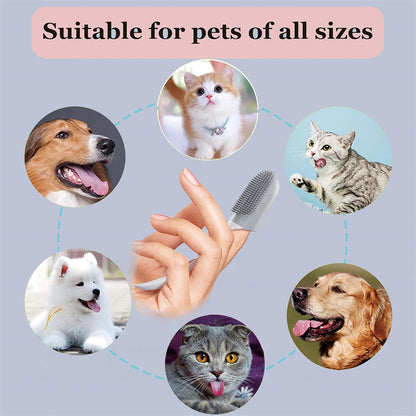 Dog Tooth Cleaning Brush Care Finger Wrap